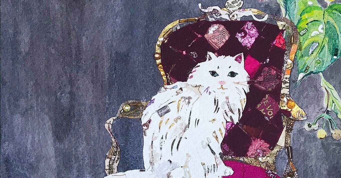 虎 原画 絵画 ドローイング イラスト ペット 現代アート 猫