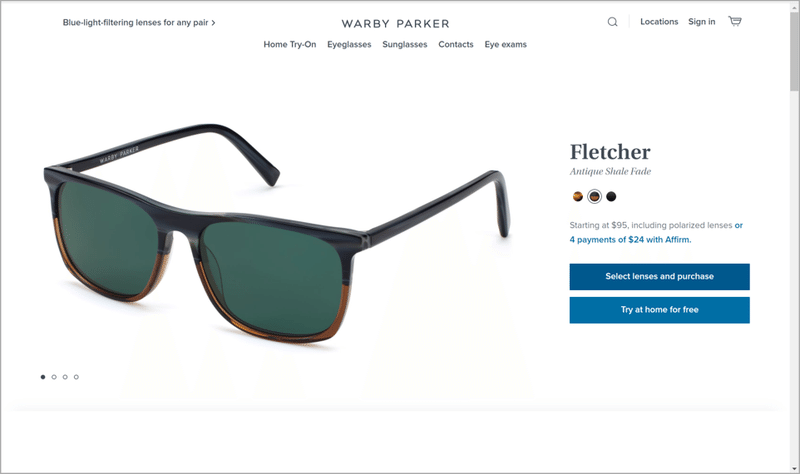 Warby Parker と Zenni Optical の利点