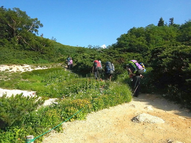 8月14日烏帽子小屋へ (2)