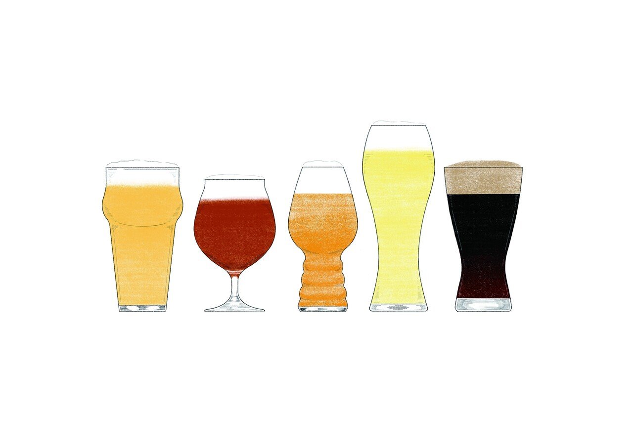 ビアグラスの線画イラストを描いて クラフトビール のメニュー表を作りました Akinori Washida Note