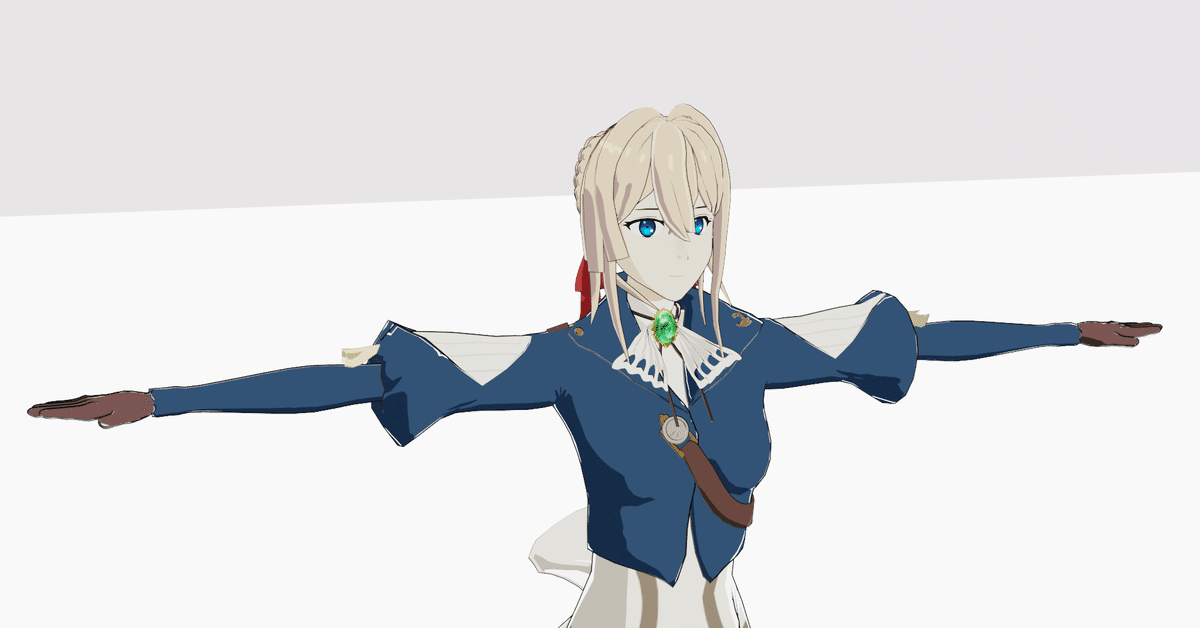 ヴァイオレット・エヴァーガーデン ヴァイオレット in blender