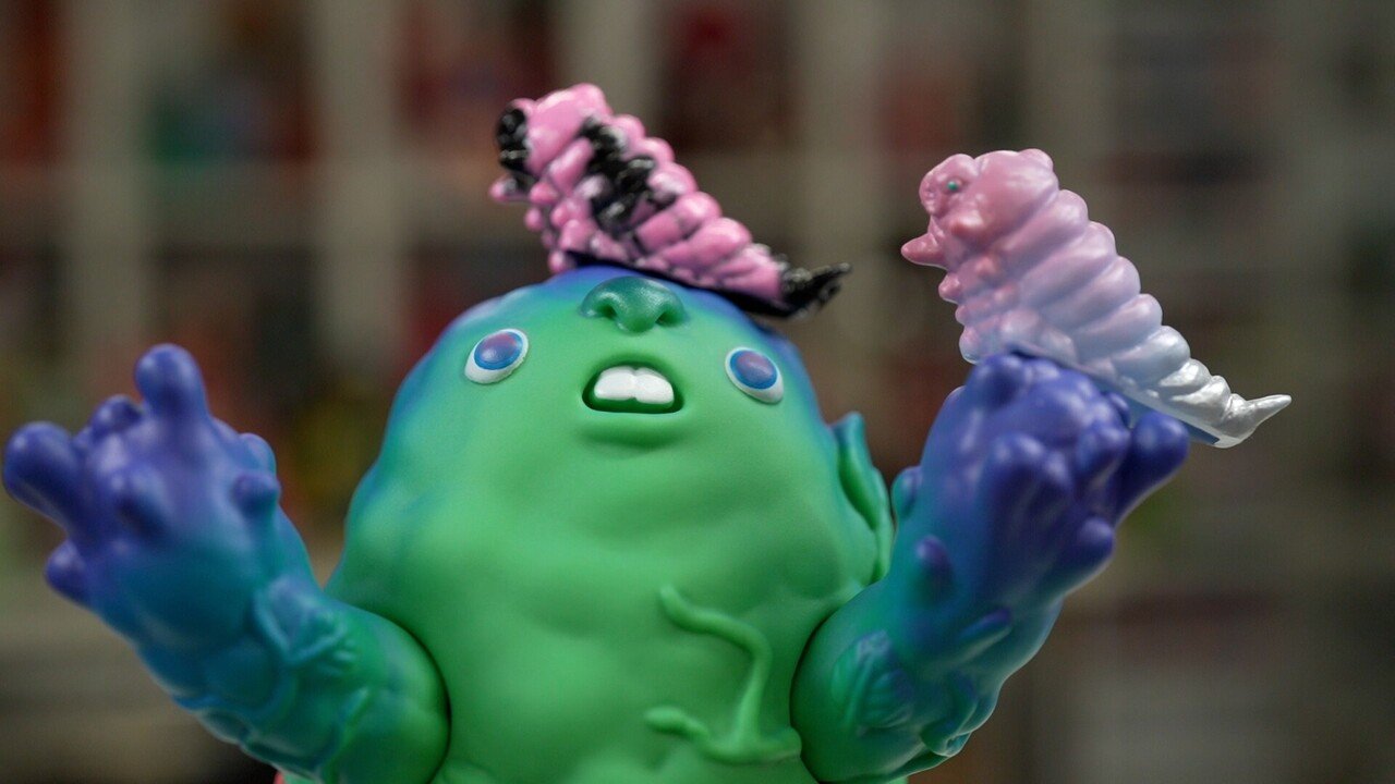 ソフビの食物連鎖シリーズ！三毛玩具＜ギョモラ・カニギス・コケモコ