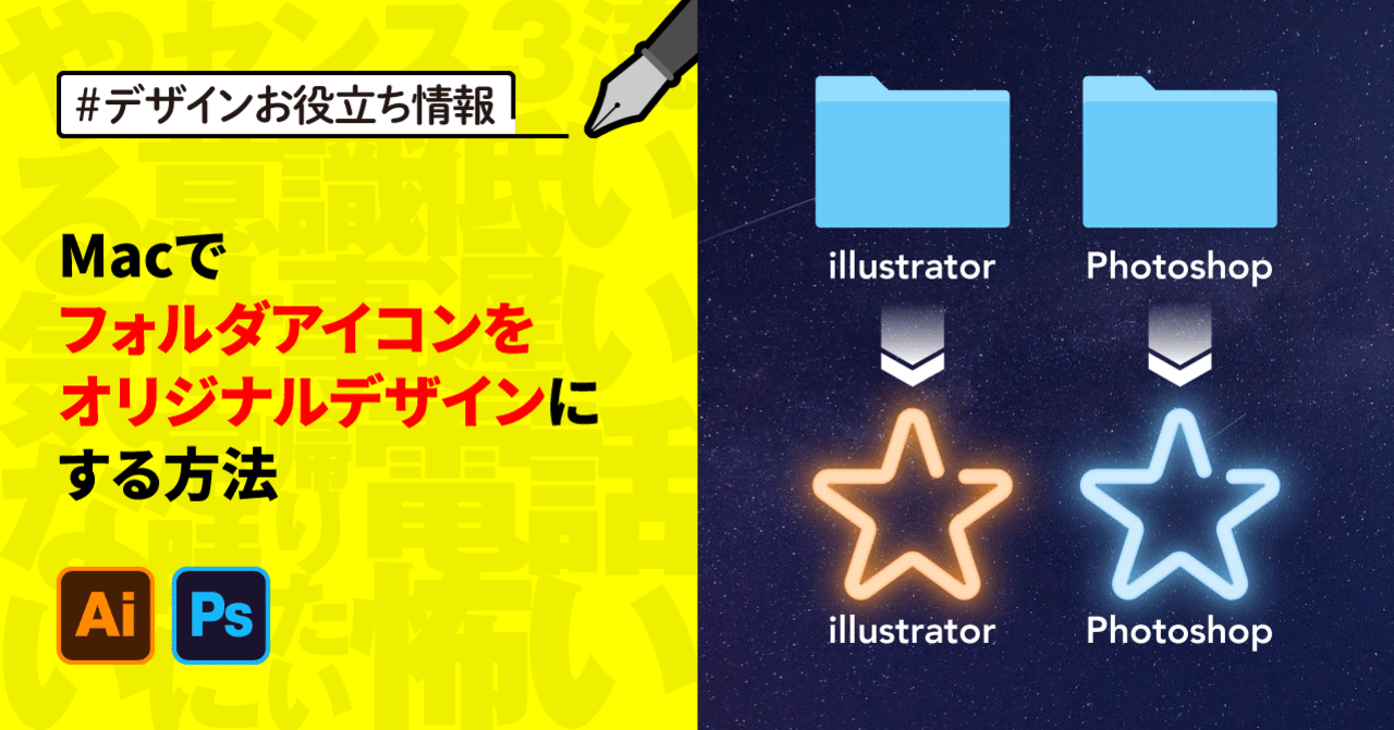 Macでフォルダアイコンをオリジナルデザインにする方法 ゲラ デザイナー Note