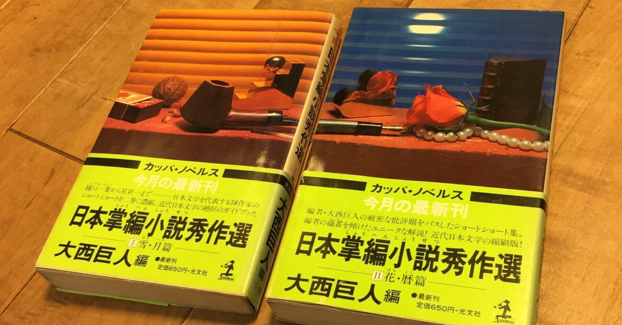 大西巨人編『日本掌編小説秀作選』｜垂直居士
