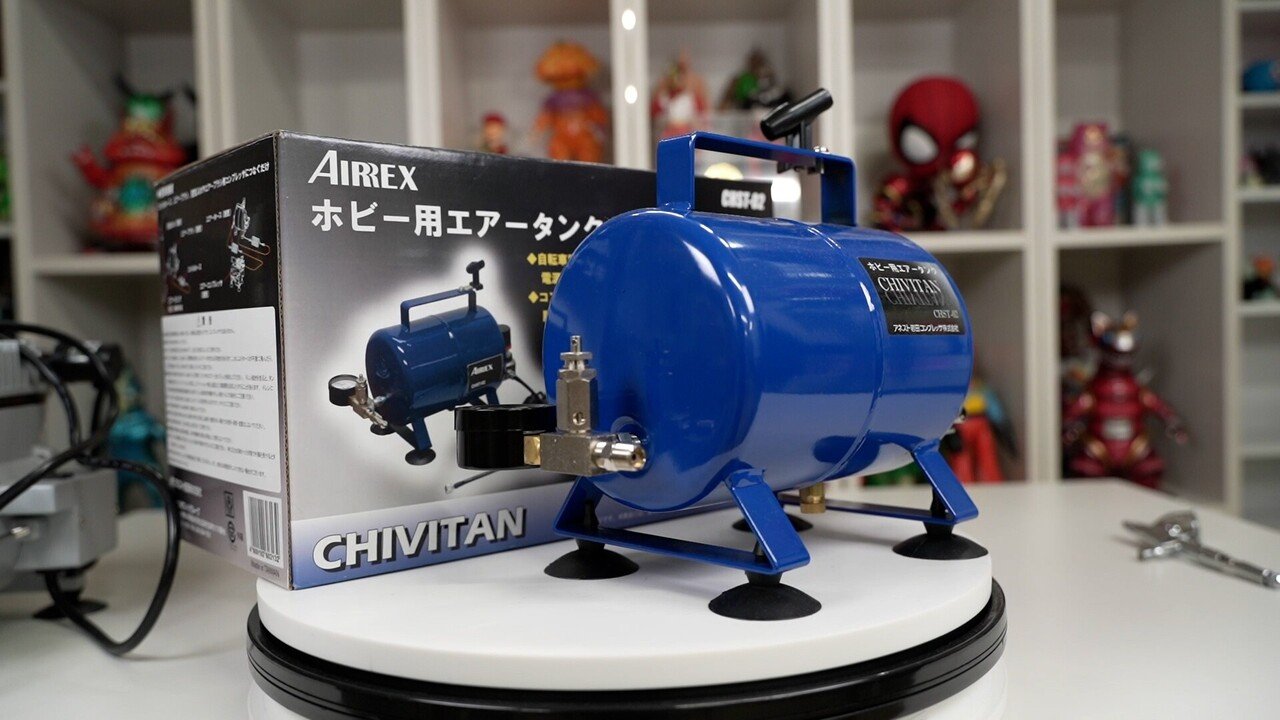 女性が喜ぶ アネスト岩田 Airrex ミニコンプレッサ コンプレッサ エアーブラシ コイルホース Chmx6011 1 補助タンク Chivitanチビタン 2l Chst 02 Fucoa Cl