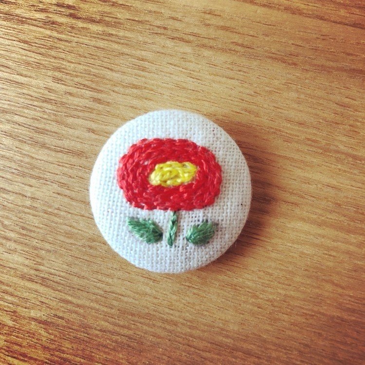 #くるみぼたん #刺繍 #ハンドメイド