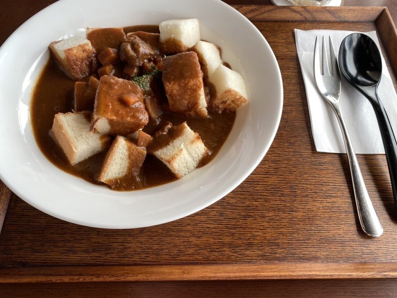 カレー食パン