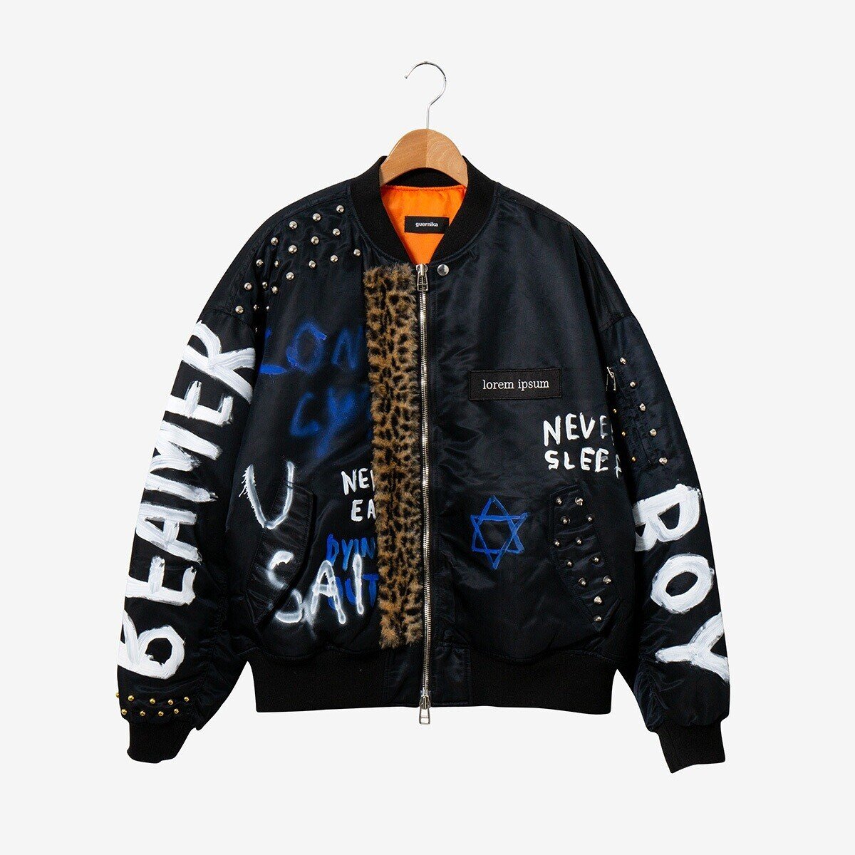 guernika リメイクMA-1 ブルゾン ジャケット MA-1 GUERRILA RADIO / Black – guernika official online shop