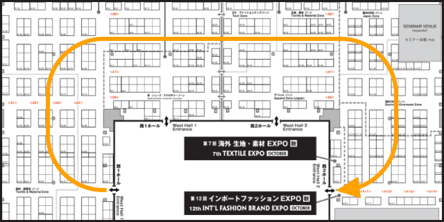 会場小間位置図