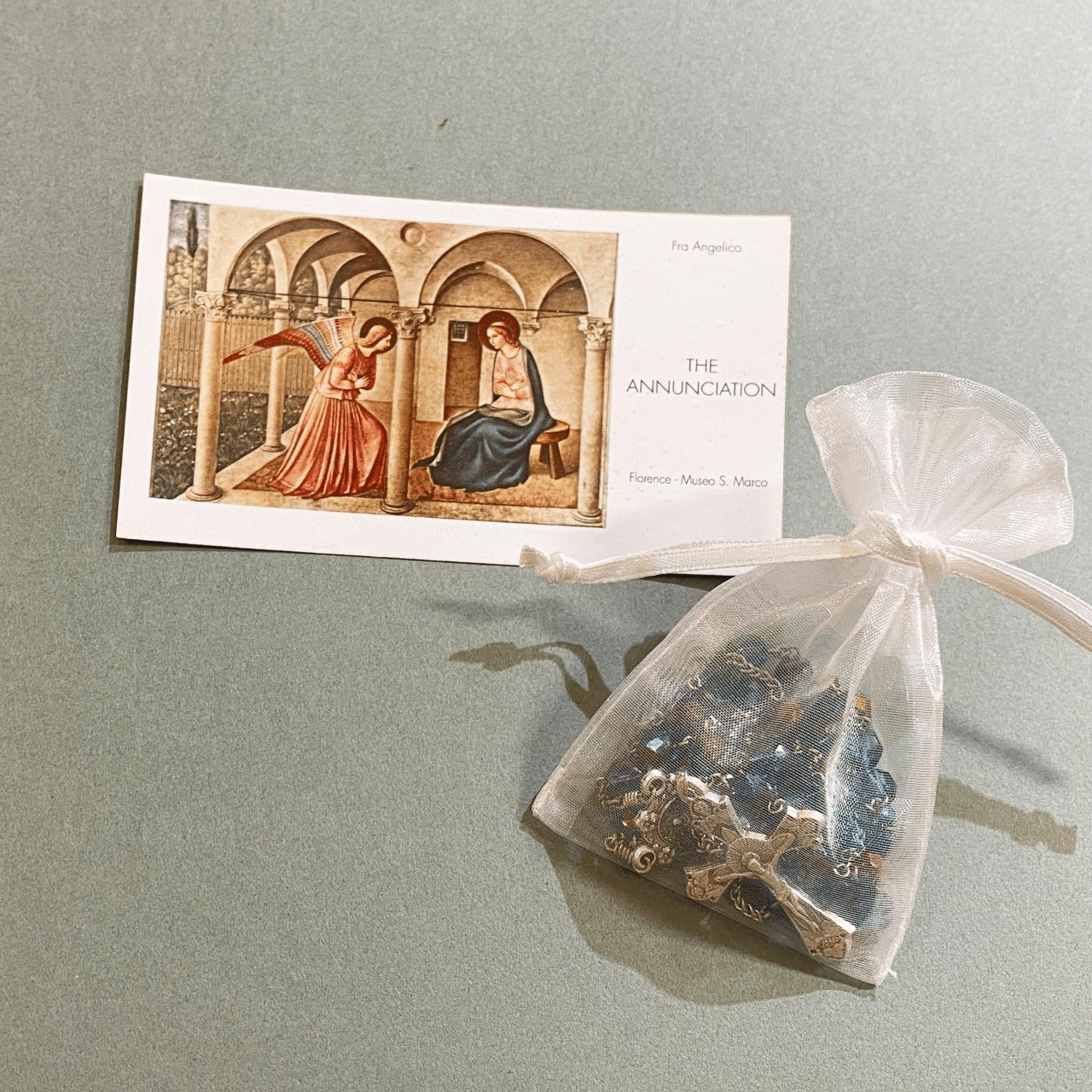 長崎編み＊チェコビーズのロザリオ｜長崎編みロザリオ HANA＊AKARI