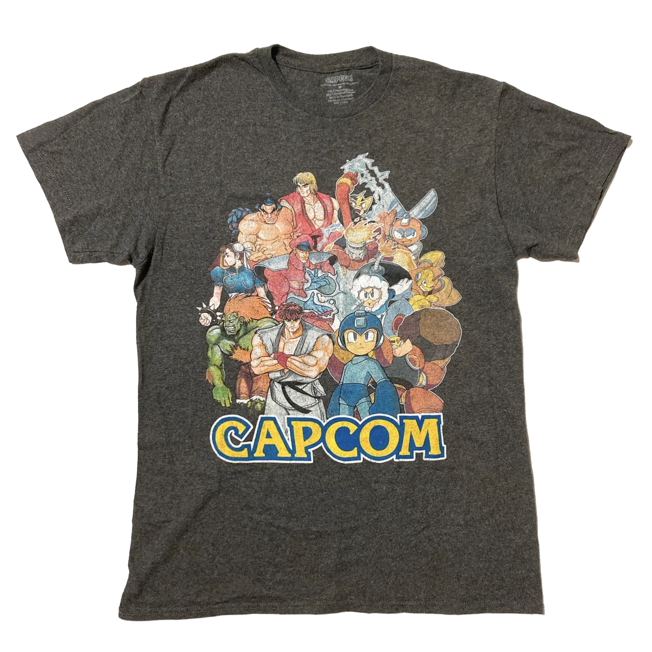貴重　カプコン　CAPCOM 1943 staff Tシャツ　非売品 50】カプコンゲームキャラ大集合Tシャツ｜ミキ