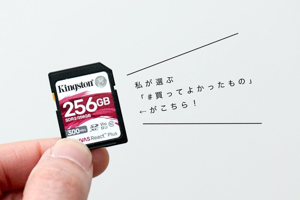 私が愛用するKingstonメモリーカード【おすすめ】｜I'm a graphic designer