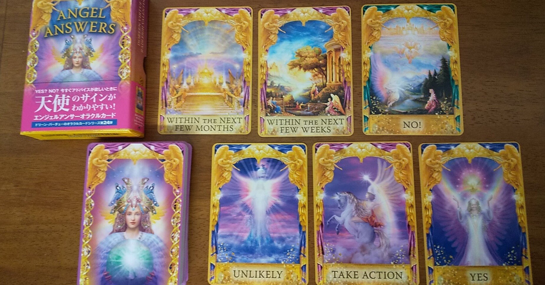 絶版！ 未開封！ オラクルカード「SAINTS＆ANGELS」 エンジェルアンサー オラクルカード スペシャルエディション ゴールド