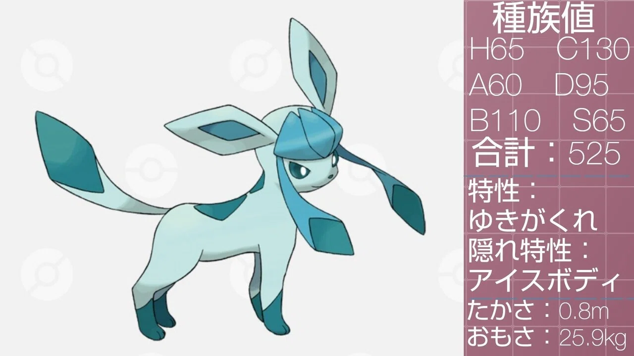 こおりのいしで進化するポケモン達 リユルン Note こおりのいしで進化するポケモン達 リユルン Note