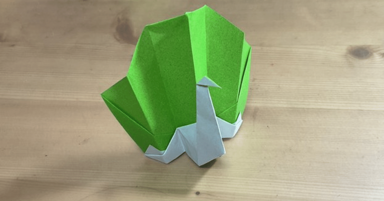 折り紙で孔雀 クジャク を折ってみよう Origami Peacock Folding ともすぅ折り紙 Note