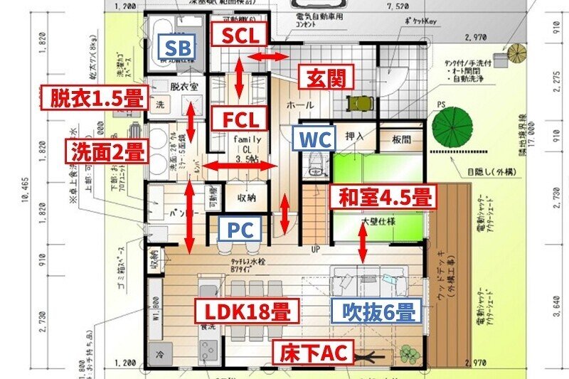 ウォークスルークローゼット 超便利家事楽動線の家の間取りを公開解説 フィックスホーム 滋賀県栗東市 Note