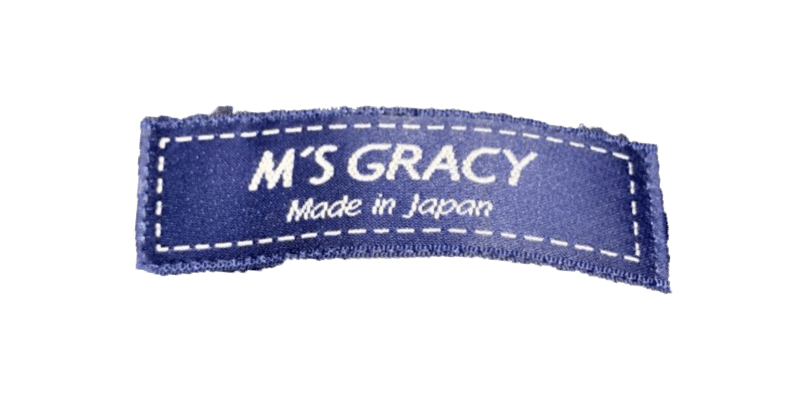 新品タグ付き　M‘S GRACY エムズグレイシー　ロゴデザインチュニック 新品タグ付き M'S GRACY エムズグレイシー ロゴデザインチュニック