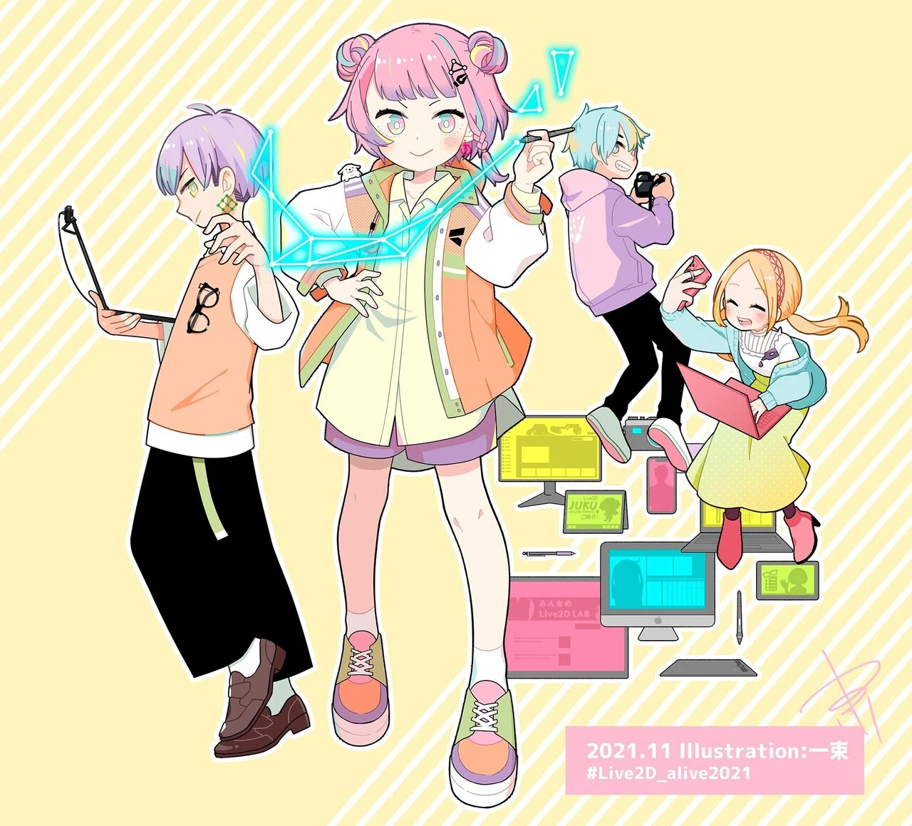 Live2D JUKU』での話のさらに裏話｜一束：｜illust&Live2D