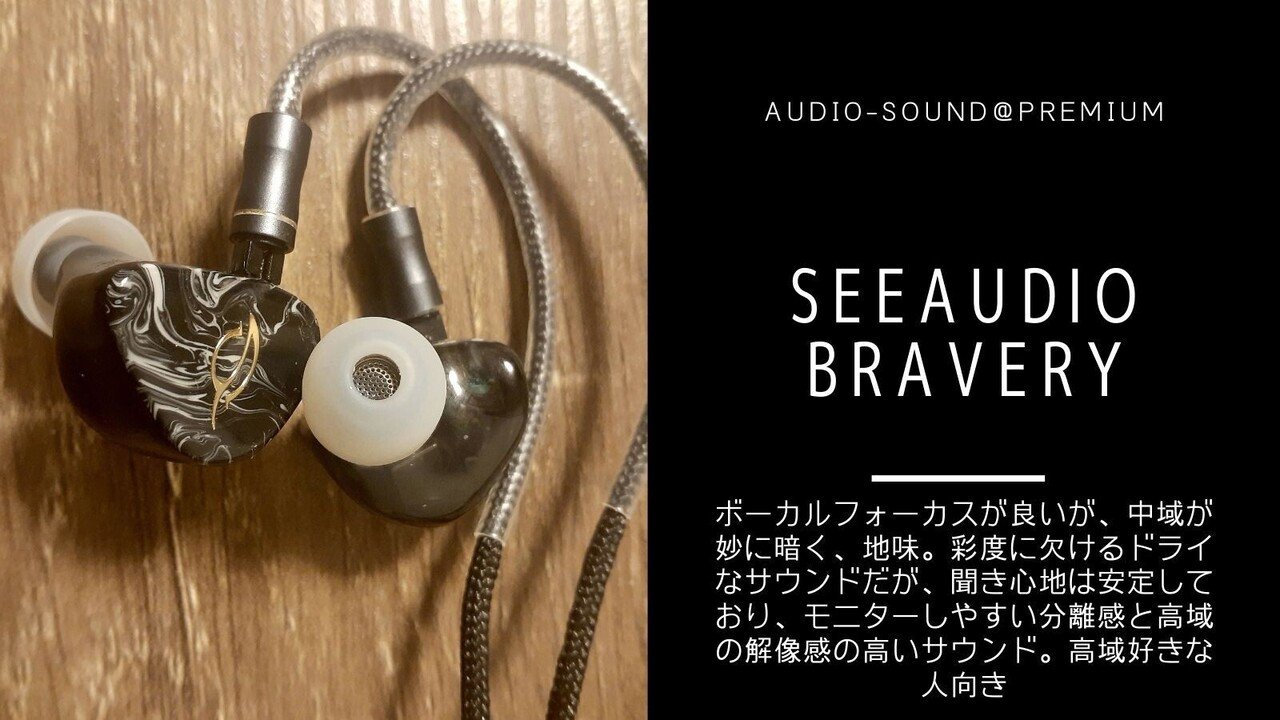 【極美品】中華イヤホン See Audio Bravery