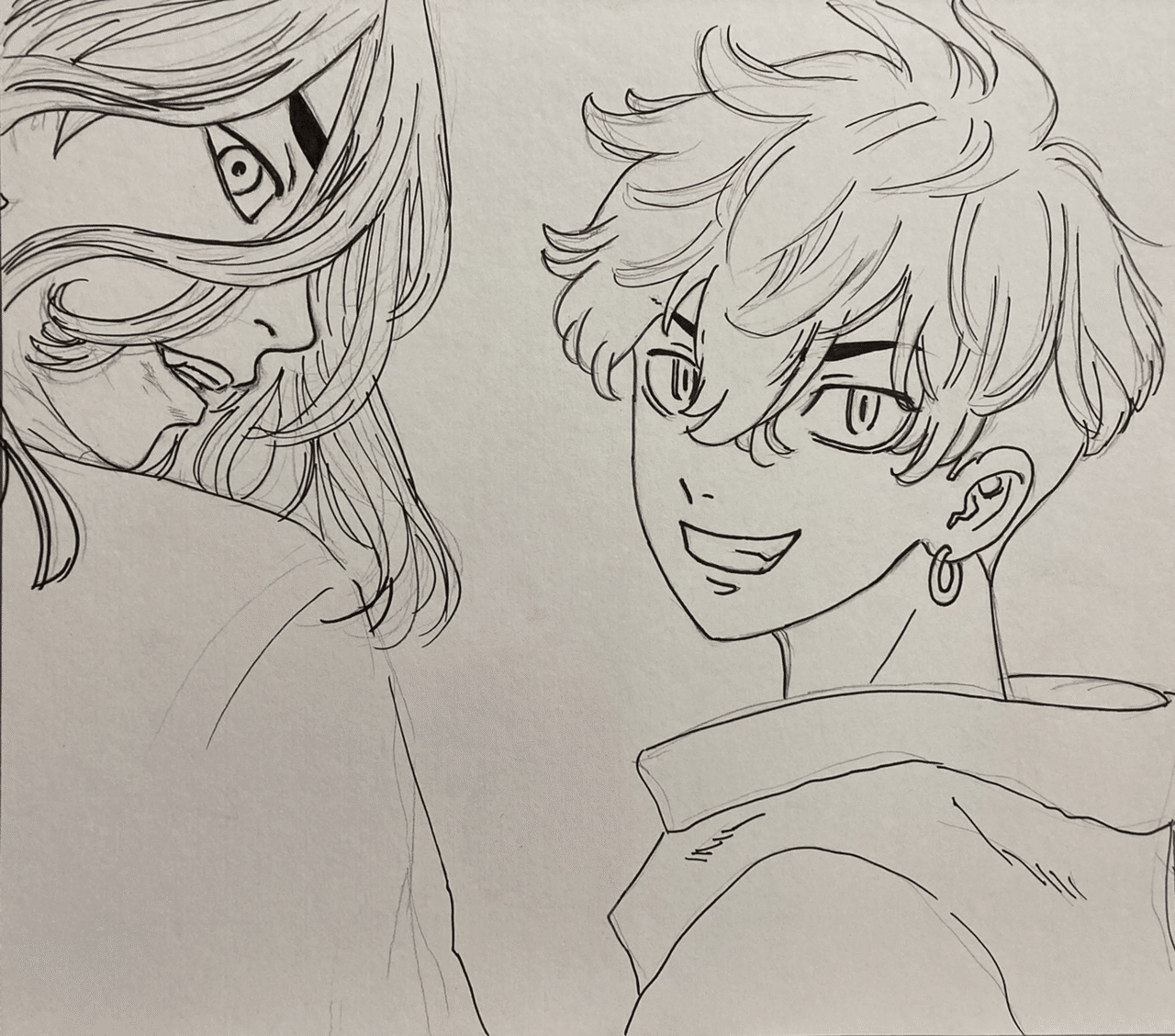 和久井健先生 東京卍リベンジャーズ より 場地圭介 松野千冬 Part Timoの絵描き場 Note