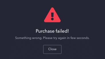 Purchase failed!=購入に失敗しました｜N2