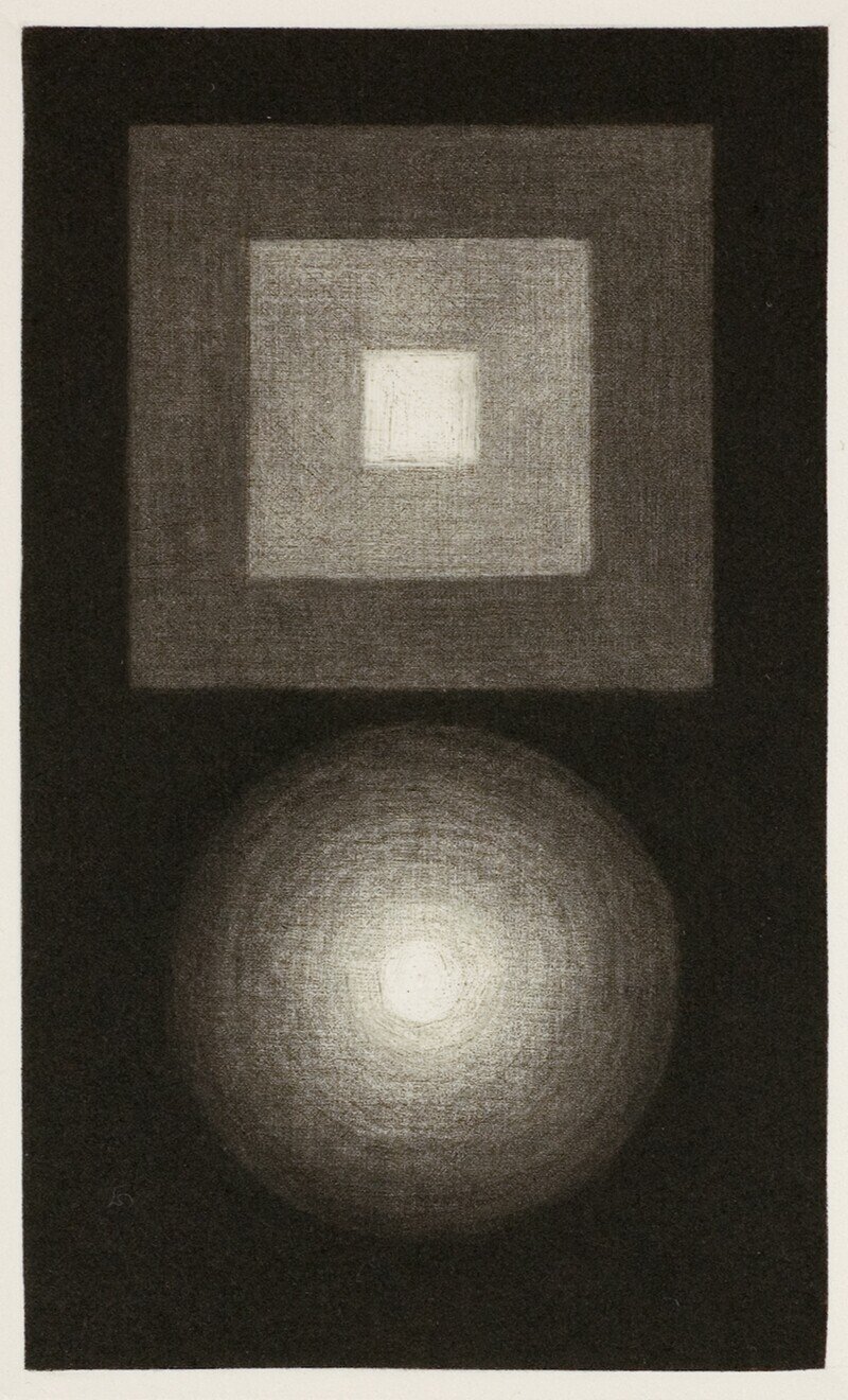 銅版画メゾチント ベルソー(ロッカー)63（銅版画メゾチント