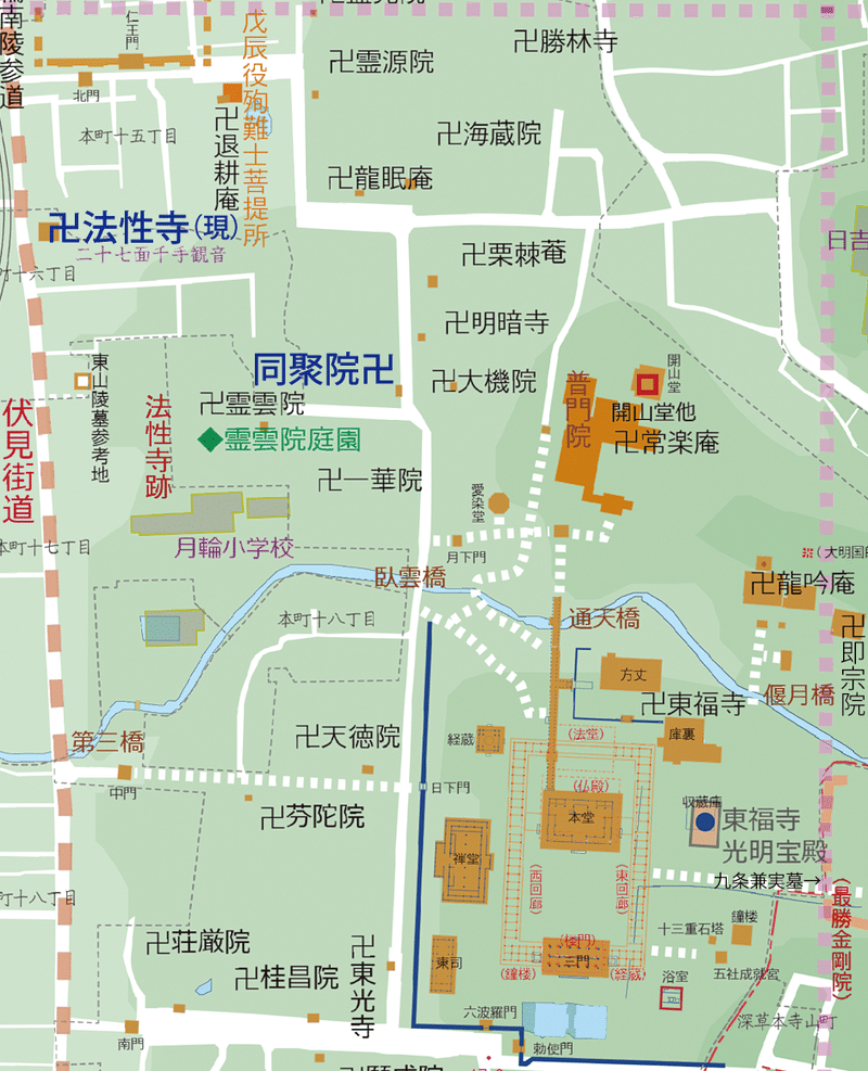 東福寺境内地図