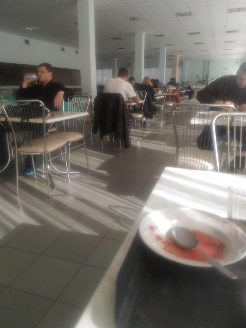 チェルノブイリ原発の従業員食堂