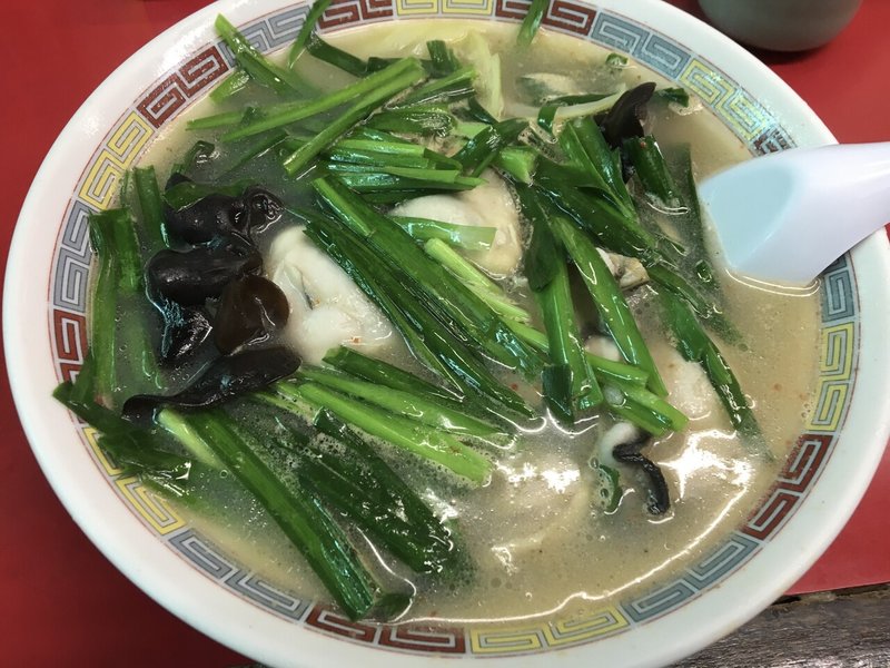 やじ満　塩　牡蠣ラーメン