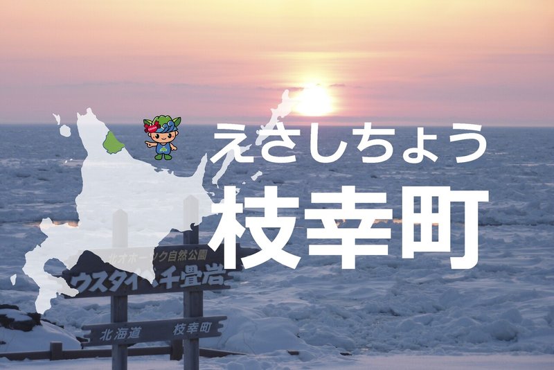 朝日の千畳岩　流氷