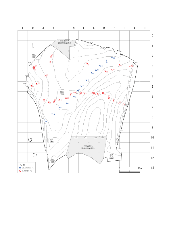 船久保遺跡全体土坑分布図20190805