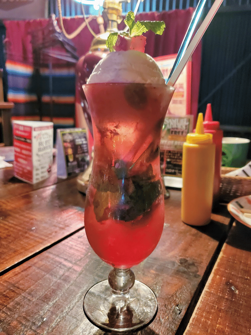 『HOT BLUES CAFE ホットブルースカフェ』 内装 メニュー