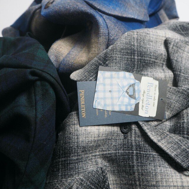 Pendleton ネルシャツ 100%バージンウール グレー系 ペンドルトン バージンウール トップスター ジャケット（グレー