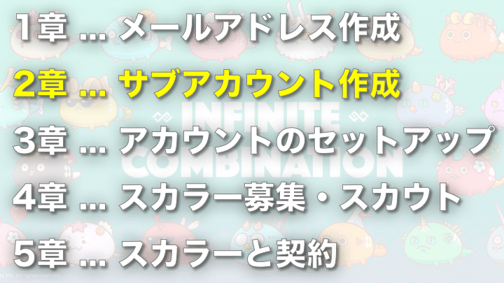 アクシーインフィニティでスカラーシップ契約&amp;始め方＿2章