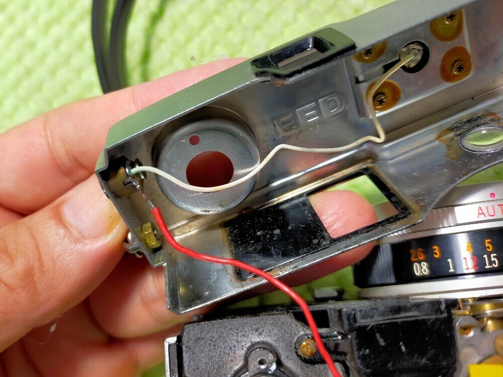 OLYMPUS PEN EED（電池・フィルム付）分解・洗浄、電気配線交換済 フィルムカメラ 修理】OLYMPUS PEN EED を分解して修理しました
