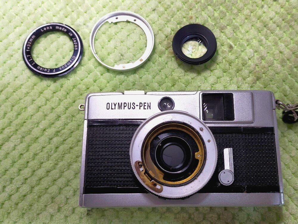 Olympus Pen EEDの分解｜フィルムカメラ修理のアクアカメラ