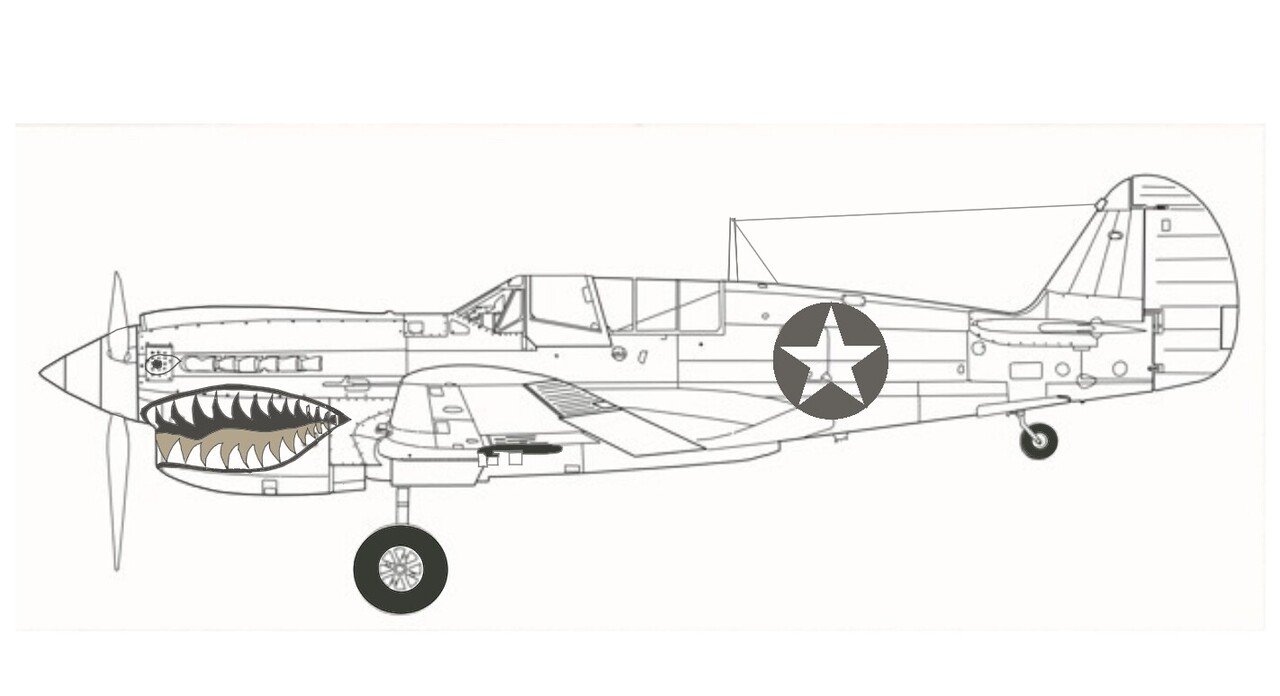 カーチスP-40トマホーク/キティホーク/ウォーホーク(1938 カーチスP-40トマホーク/キティホーク/ウォーホーク(1938
