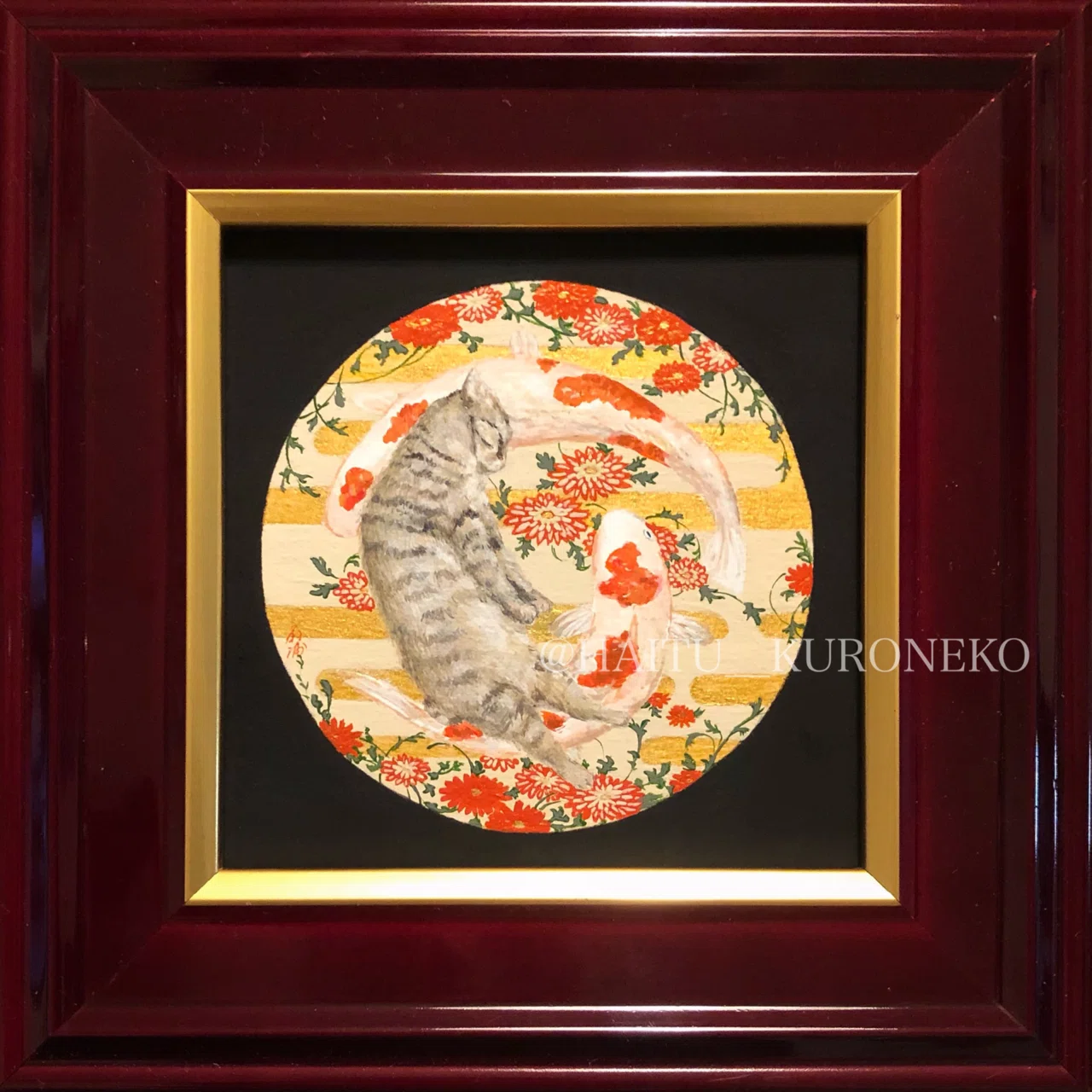 4月4日(土)から「Ukiyo-e猫百科 絵 20番 夢叶えて「yufu猫 Ukiyo-e 