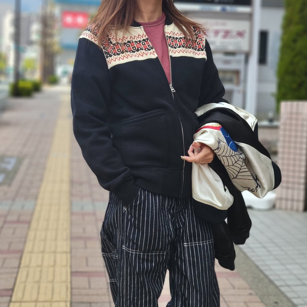 THE FLAT HEAD フラットヘッド 雪柄 フルジップ スウェット 買取