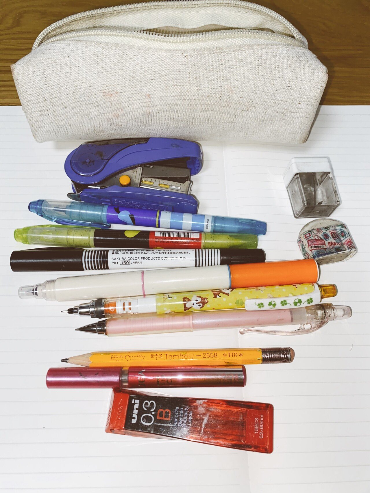 物持ちが良すぎる（？）私の、筆箱の中身｜水田たまり