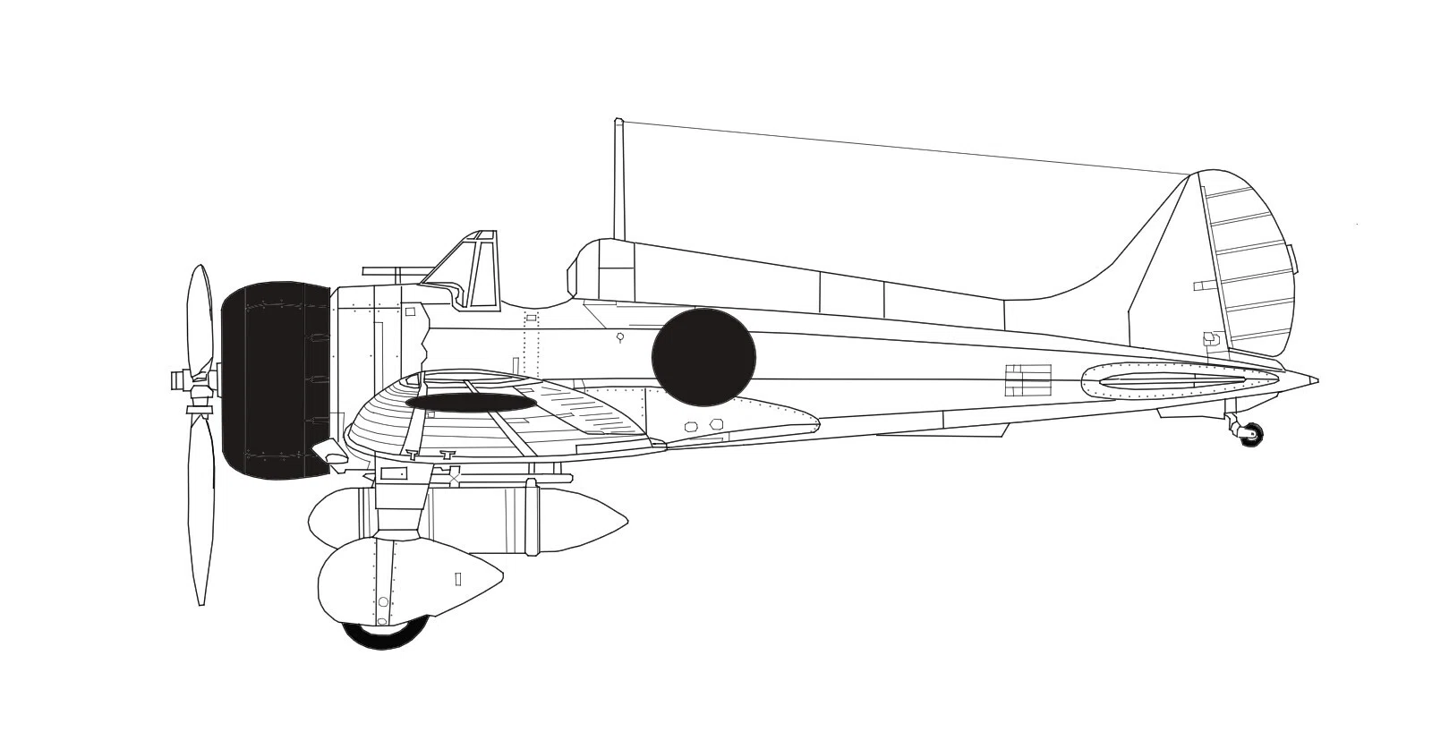 三菱九六式艦上戦闘機 A5M1（1935）｜Gustav Papa