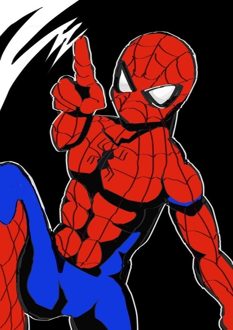 アメコミのファンイラスト スパイダーマン サーモン好き Note