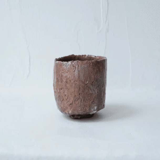 新しいブランド 二階堂明弘 (益子焼) 共箱 益楽黒茶碗 工芸品