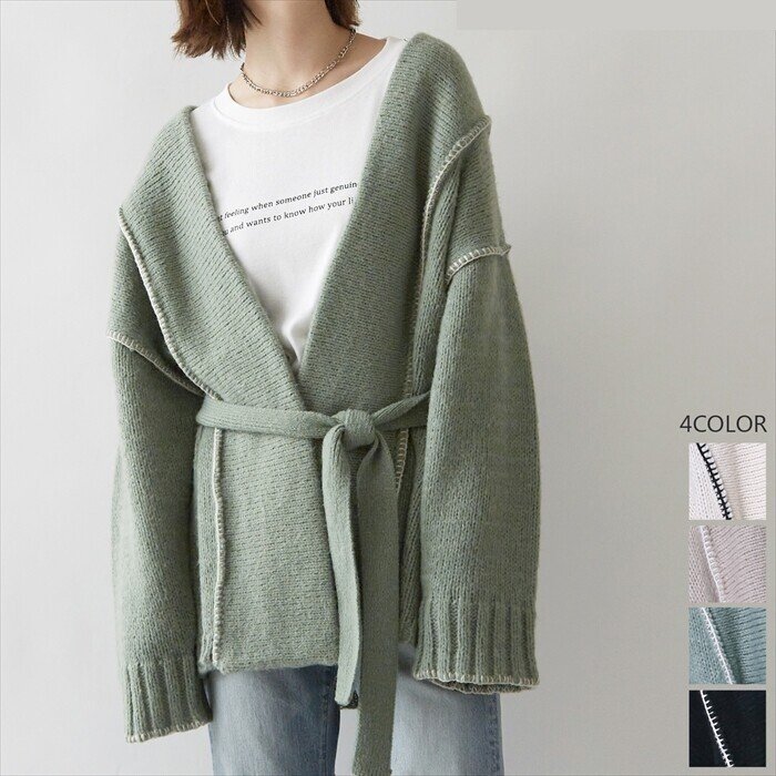 大人のカジュアルコーデへアップデート☆】モヘアタッチオーバーサイズ  