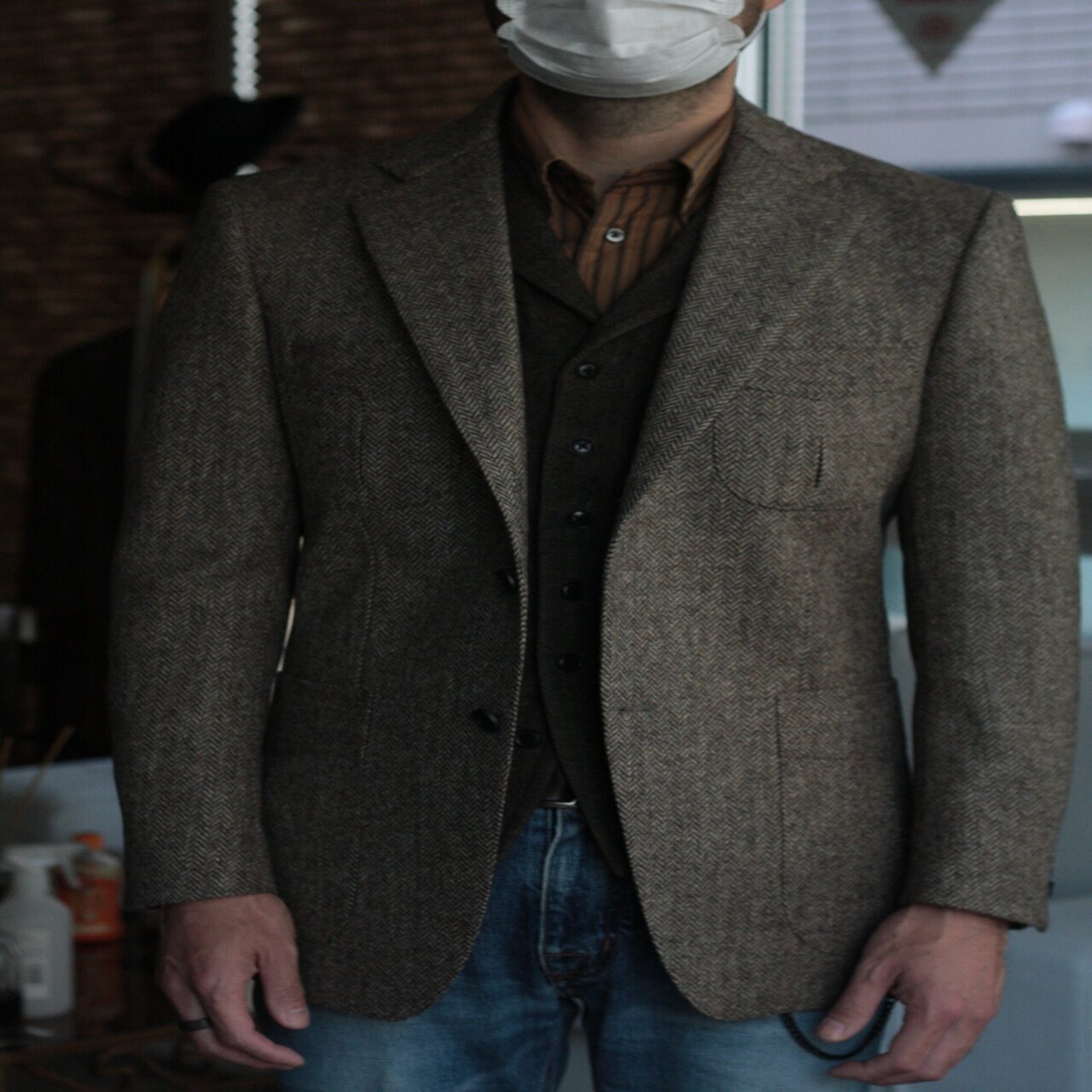 ツイードの生地を使ったハンティングジャケット｜セキヤマサト＠stile