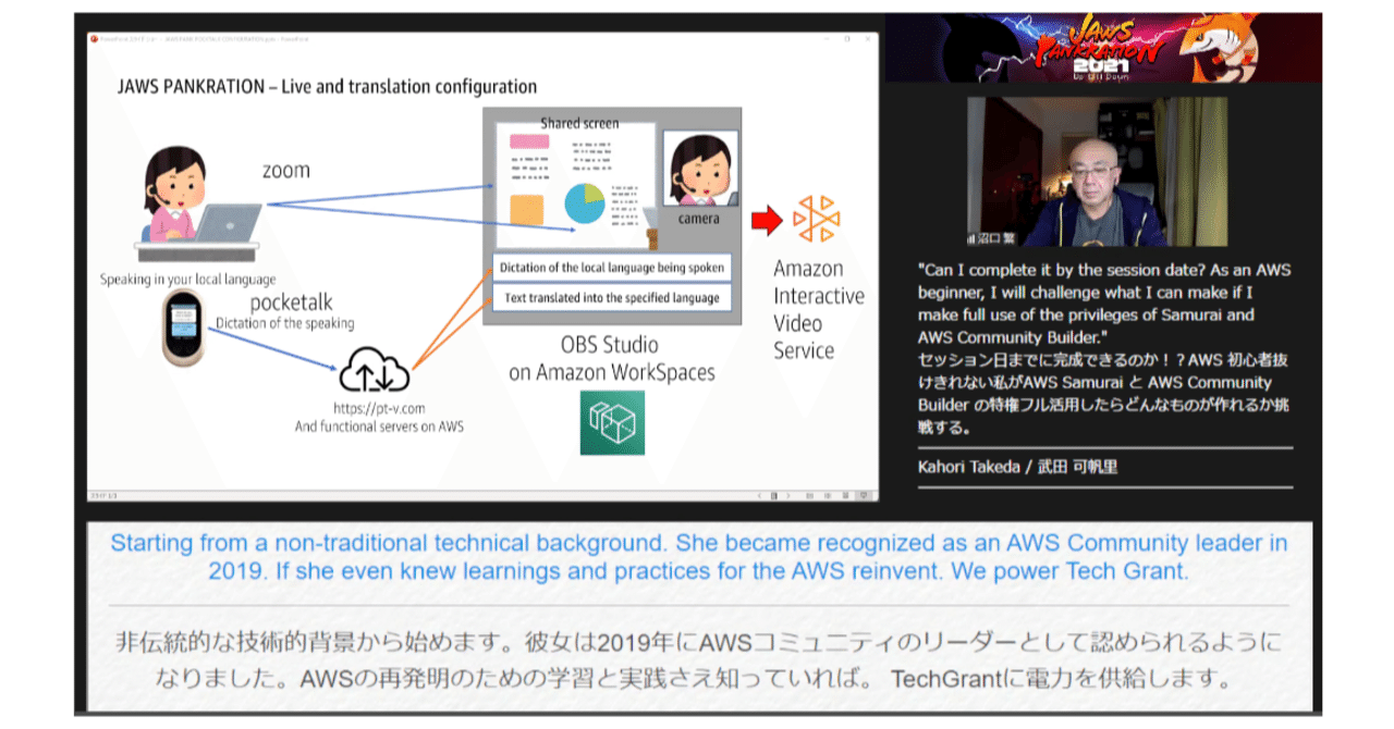 Pocketalkを使った字幕付き配信｜NUMAGUCHI, Shigeru