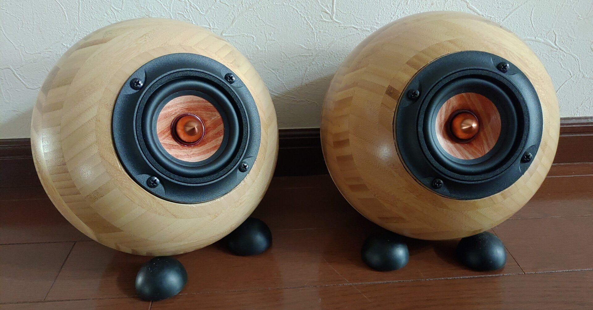 月の響」 ムーンコンチェルト 木製球体スピーカー その他家具
