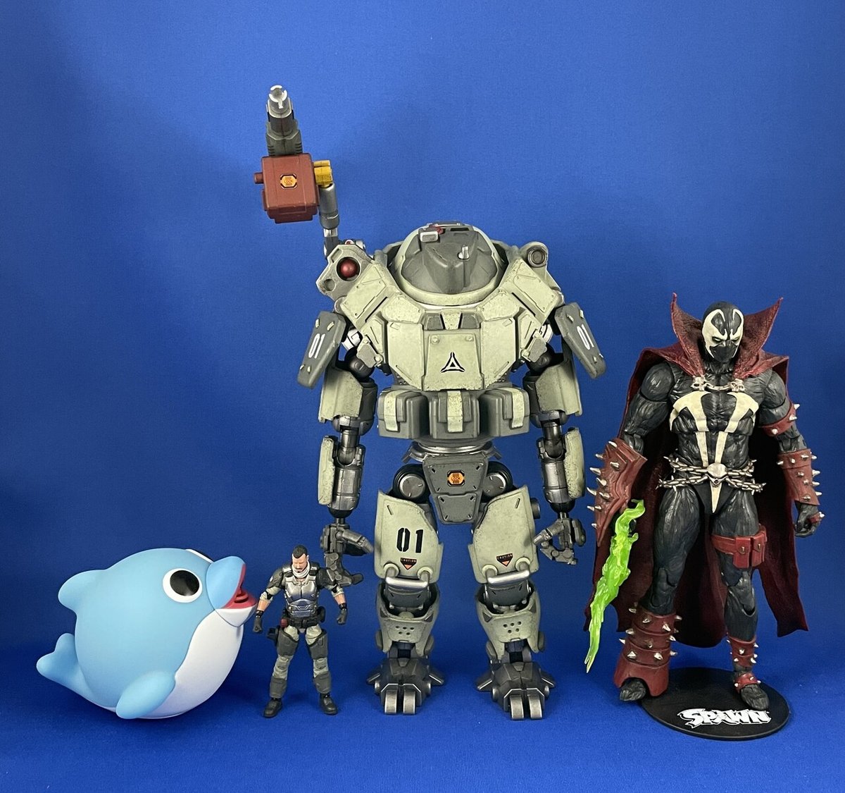 暗源フィギュア　処分 人型メカに乗れ!】JOYTOY暗源 IRON WRECKER 01 ASSAULT MECHA