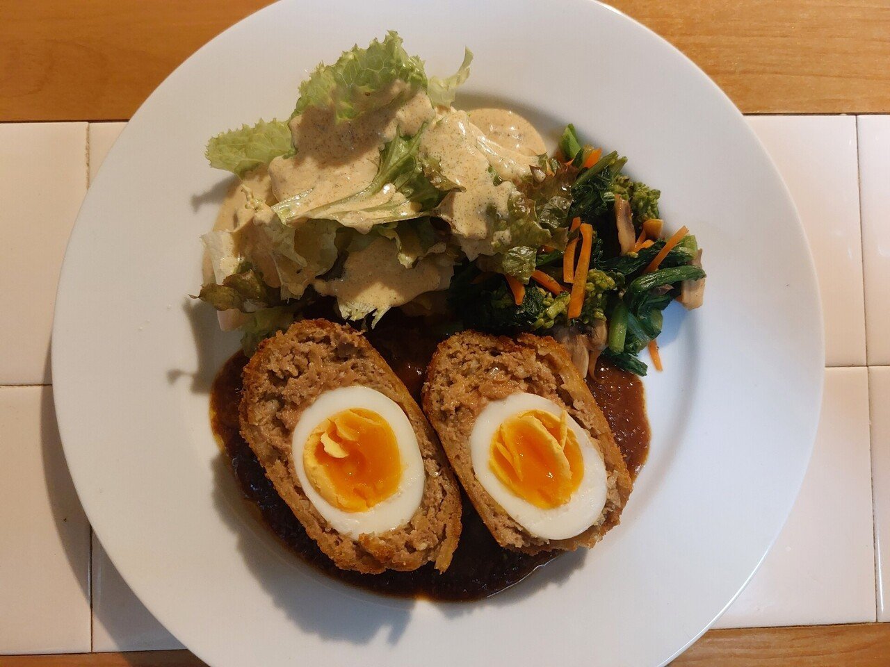 半熟卵のスコッチエッグを作ってみた話 Tokeiya Note