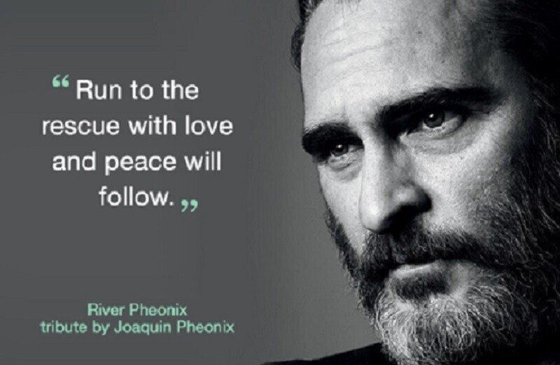 JOKER ジョーカー　ホアキン・フェニックス　joaquin phoenix　run to rescure with love and peace will follow